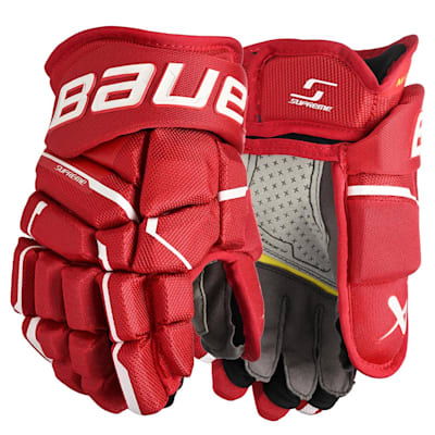  (Bauer Supreme MACH Hockey Gloves - Junior)