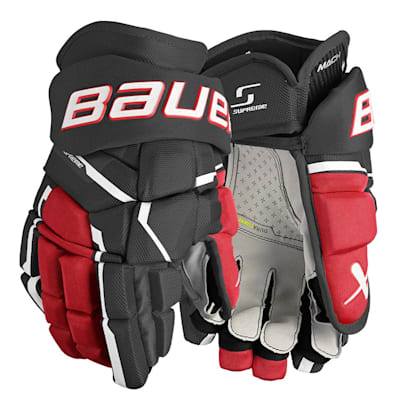 特価 Bauer SUPRUME MACH Glove 紺赤 13in（Bauer Supreme Mach 