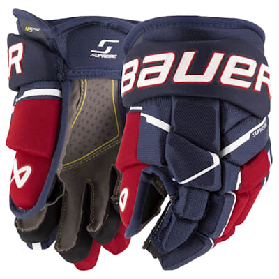 Bauer Catch Glove Supreme M5 Pro INT White/Navy - Hockey Store