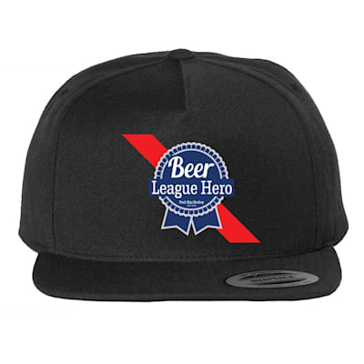  (Puck Star Hockey Beer League Hero Snapback Hat - Adult)
