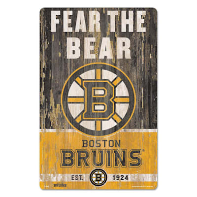  (Wincraft Slogan NHL Wood Sign - 11" x 17" - Boston Bruins)