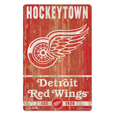  (Wincraft NHL Slogan Wood Sign - 11" x 17" - Detroit Red Wings)
