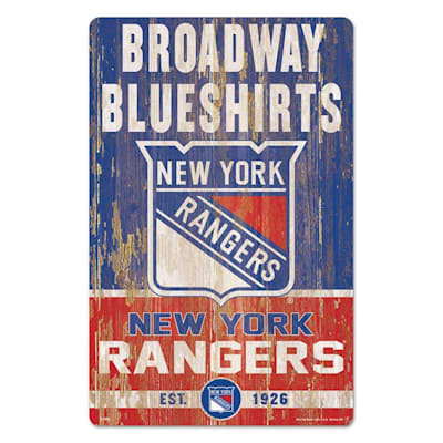  (Wincraft NHL Slogan Wood Sign - 11" x 17" - NY Rangers)