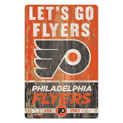  (Wincraft Slogan NHL Wood Sign - 11" x 17" - Philadelphia Flyers)