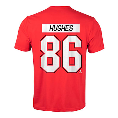  (Levelwear New Jersey Devils Name & Number T-Shirt - Hughes - Youth)