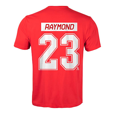  (Levelwear Detroit Red Wings Name & Number T-Shirt - Raymond - Adult)