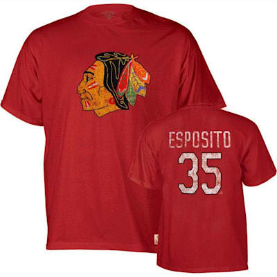 TONY ESPOSITO CHICAGO BLACKHAWKS JERSEY # 35 - CCM  VINTAGE  - NEW WITH  TAGS | SidelineSwap