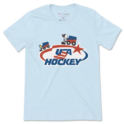  (Streaker Sports x Peanuts USA Hockey Fresh Ice Tee - Adult)