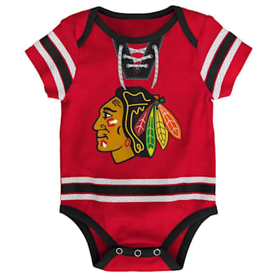  (Outerstuff Hockey Pro Team Onesie - Chicago Blackhawks - Newborn)