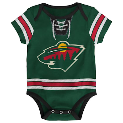  (Outerstuff Hockey Pro Team Onesie - Minnesota Wild - Newborn)