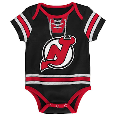  (Outerstuff Hockey Pro Team Onesie - New Jersey Devils - Newborn)