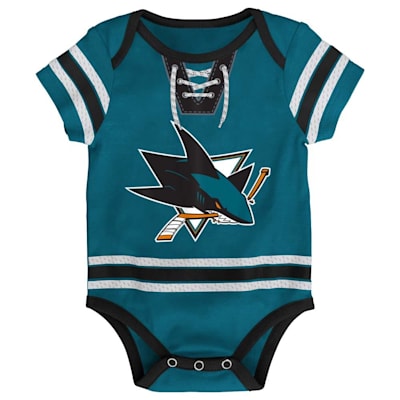  (Outerstuff Hockey Pro Team Onesie - San Jose Sharks - Newborn)
