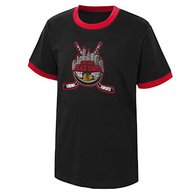  (Outerstuff Ice City Short Sleeve Crew Tee - Chicago Blackhawks - Youth)