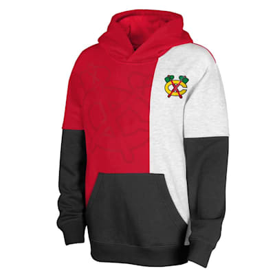  (Outerstuff Prevail Hooded Pullover - Chicago Blackhawks - Youth)