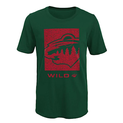  (Outerstuff Saucer Pass Short Sleeve Tee - Minnesota Wild - Youth)