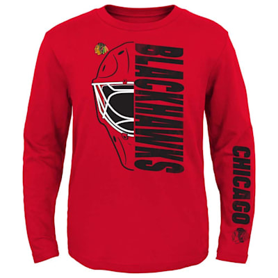  (Outerstuff Shutout Long Sleeve Tee - Chicago Blackhawks - Youth)