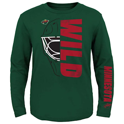 Outerstuff Shutout Long Sleeve Tee Minnesota Wild Youth Pure