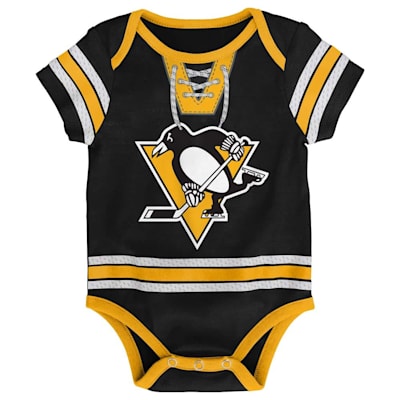  (Outerstuff Hockey Pro Team Onesie - Pittsburgh Penguins - Newborn)