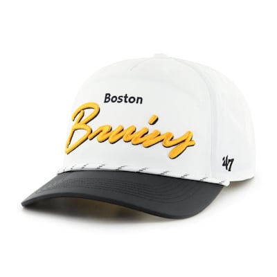 Men's Boston Bruins '47 Black/White Vintage Trucker Snapback Hat