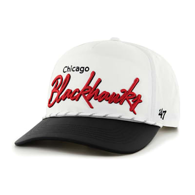 Chicago Blackhawks '47 Vintage Trucker Snapback Hat - Black/White