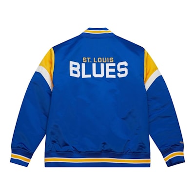 St. Louis Blues Youth Varsity Blue Satin Jacket