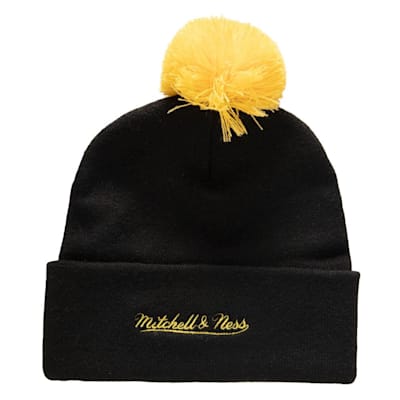  (Mitchell & Ness Punch Out Pom Knit - Boston Bruins - Adult)