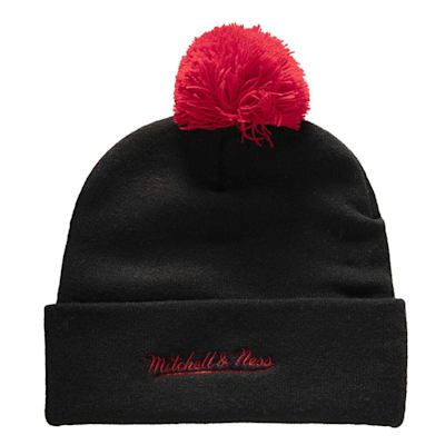  (Mitchell & Ness Punch Out Pom Knit - Chicago Blackhawks - Adult)
