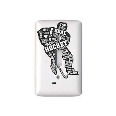  (Painted Pastimes Light Switch Cover Sticker - Glow in the Dark Player)