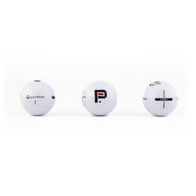  (Pure Hockey Taylormade Distance+ Pucks To Putts Golf Balls - 3 Pack)