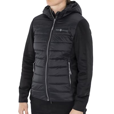 Ladies hybrid puffer jacket cheap