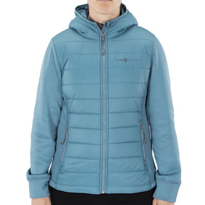 Ladies hybrid puffer hot sale jacket