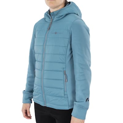 Ladies hybrid puffer jacket hot sale