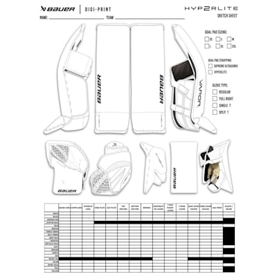  (Bauer DIGIPRINT Pro Custom Goalie Leg Pads - Custom Design - Senior)