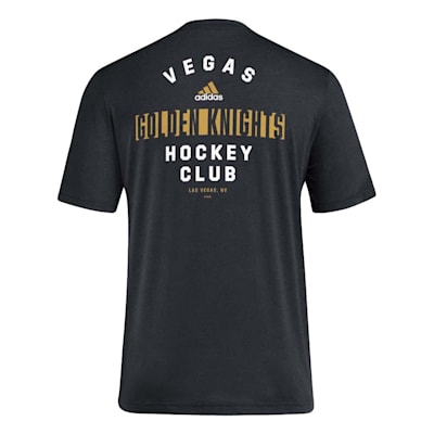 Adidas Rink Work Short Sleeve T Shirt Vegas Golden Knights Adult Pure Hockey Equipment