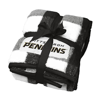  (Logo Brands Buffalo Check Fleece - Pittsburgh Penguins)