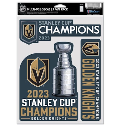 (Wincraft Stanley Cup Champion Fan Decal 5.5x7.75 - Vegas Golden Knight)