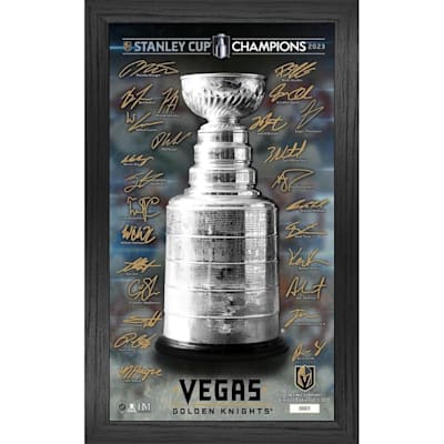  (Vegas Golden Knights 2023 NHL Stanley Cup Champions Signature Trophy Pano Frame)
