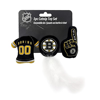  (Pets First 3pc Cat Toy Set - Boston Bruins)