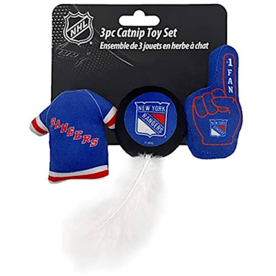  (Pets First 3pc Cat Toy Set - New York Rangers)