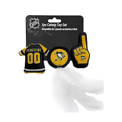  (Pets First 3pc Cat Toy Set - Pittsburgh Penguins)
