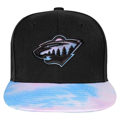  (Outerstuff Pop Art Flat Brim Hat - Minnesota Wild - Youth)