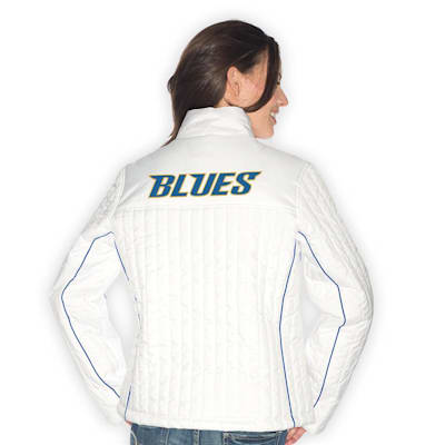 G-III Sports St. Louis Blues White Quilted Jacket - Womens