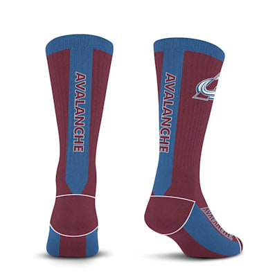  (For Bare Feet MVP Crew Sock - Colorado Avalanche - Adult)