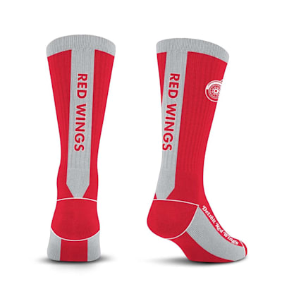  (For Bare Feet MVP Crew Sock - Detroit Red Wings - Adult)