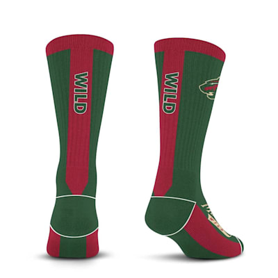  (For Bare Feet MVP Crew Sock - Minnesota Wild - Adult)