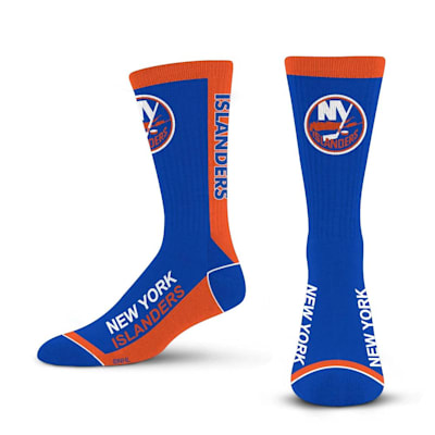  (For Bare Feet MVP Crew Sock - New York Islanders - Adult)
