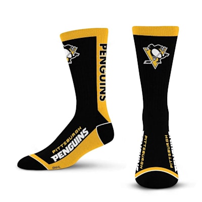  (For Bare Feet MVP Crew Sock - Pittsburgh Penguins - Adult)