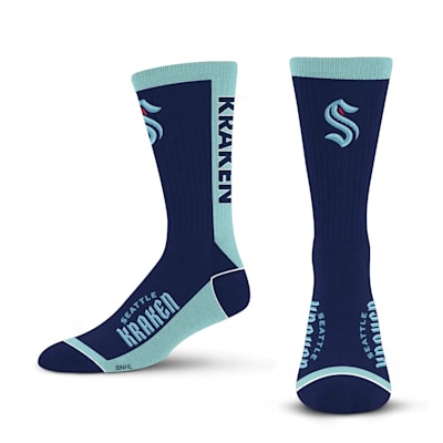  (For Bare Feet MVP Crew Sock - Seattle Kraken - Adult)