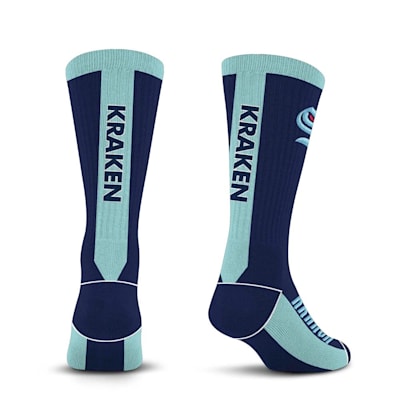  (For Bare Feet MVP Crew Sock - Seattle Kraken - Adult)