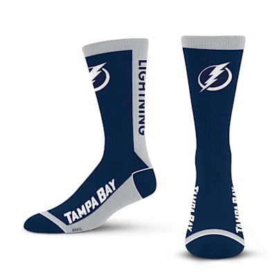  (For Bare Feet MVP Crew Sock - Tampa Bay Lightning - Adult)